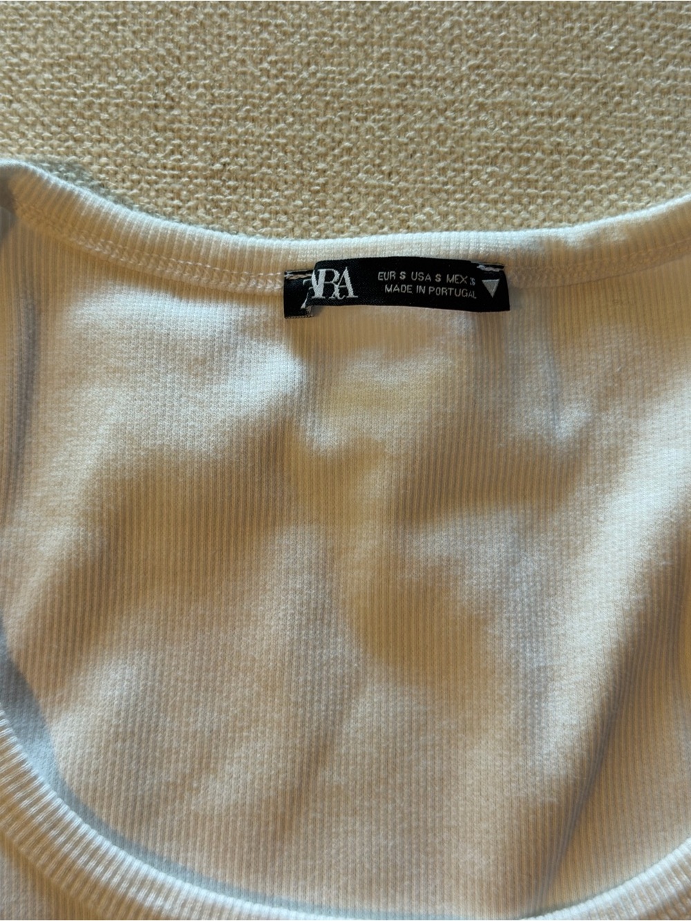 Zara White Ribbed 'Los Angeles Venice Summer' Cropped Tank - Picture 3 of 3